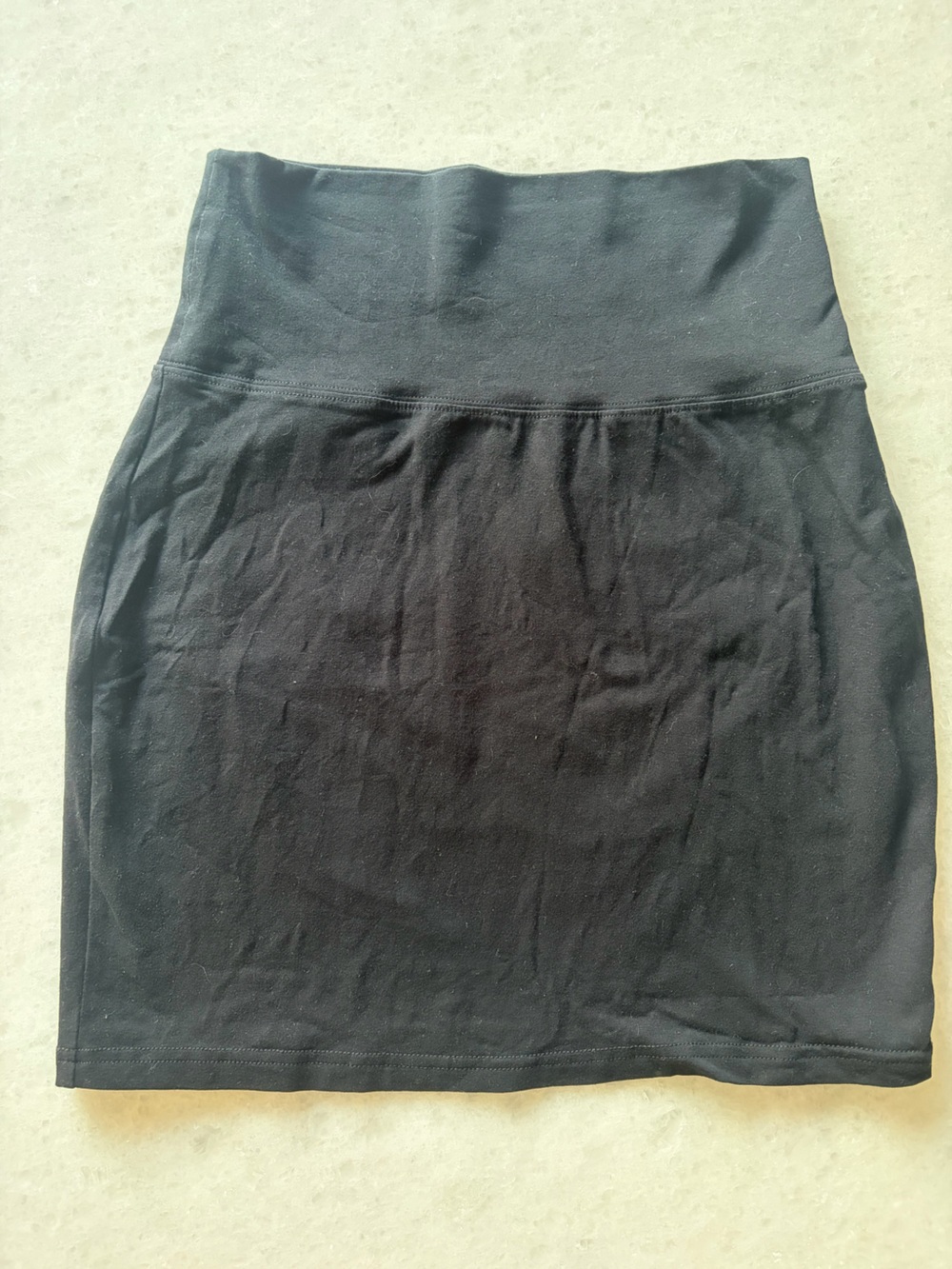 TNA Black High-Waist Stretch Mini Skirt